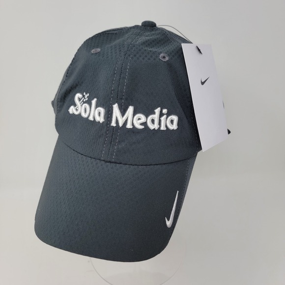Nike Other - NWT Nike Heritage86 Golf Hat Cap Gray Mesh Dri-Fit Swoosh Embroidered Sola Media